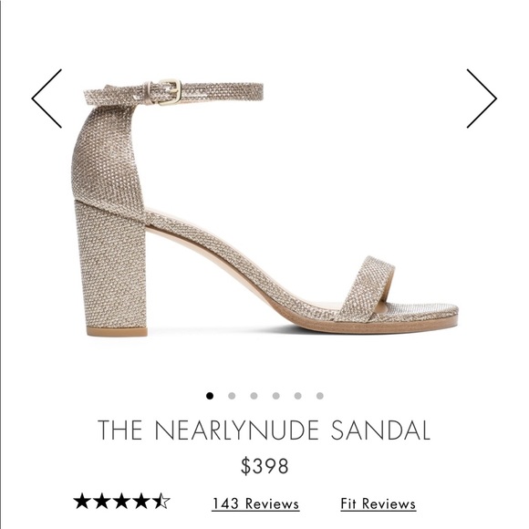 Stuart Weitzman Shoes | Stuart Weitzman Nearly Nude Platinum Noir | Poshmark